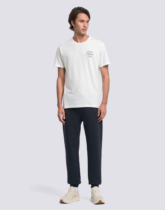 PANTALON LONG À TAILLE ÉLASTIQUE POUR HOMME EN COTON INTERLOCK RECYCLÉ