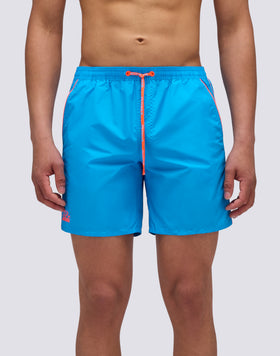 COSTUME DA BAGNO LUNGHEZZA MEDIA VITA ELASTICATA CON PIPING