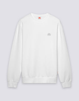 SWEAT-SHIRT POUR HOMME DÉPOUILLÉ À COL ROND AVEC LOGO BRODÉ