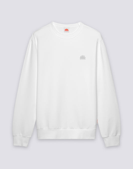 SWEAT-SHIRT POUR HOMME DÉPOUILLÉ À COL ROND AVEC LOGO BRODÉ
