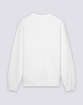 SWEAT-SHIRT POUR HOMME DÉPOUILLÉ À COL ROND AVEC LOGO BRODÉ