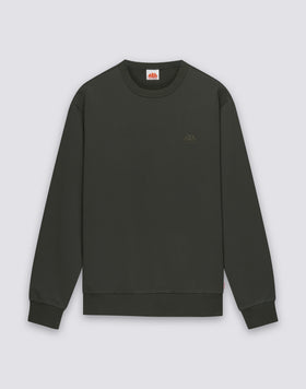 SWEAT-SHIRT POUR HOMME DÉPOUILLÉ À COL ROND AVEC LOGO BRODÉ