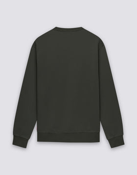 SWEAT-SHIRT POUR HOMME DÉPOUILLÉ À COL ROND AVEC LOGO BRODÉ