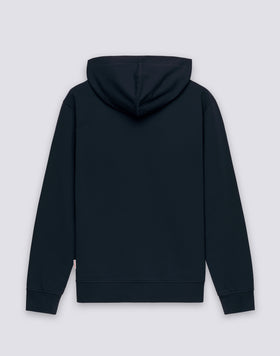 Sweat-shirt homme en coton écru avec fermeture éclair intégrale et capuche