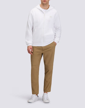 SWEAT-SHIRT POUR HOMME EN COTON DÉGRATÉ AVEC FERMETURE ÉCLAIR INTÉGRALE ET CAPUCHE