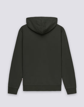 SWEAT-SHIRT HOMME EN COTON ÉCRU AVEC FERMATURE ÉCLAIR INTÉGRALE ET CAPUCHE