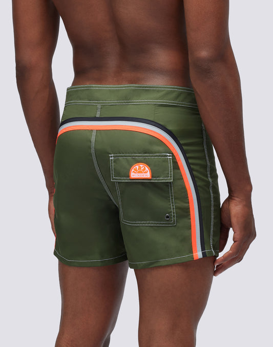 LIGHT POLY SHORT SWIMSUIT WITH FIXED WAIST 