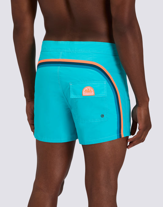 SHORT DE BAIN COURT TAILLE FIXE TAFFETA ICONIQUE