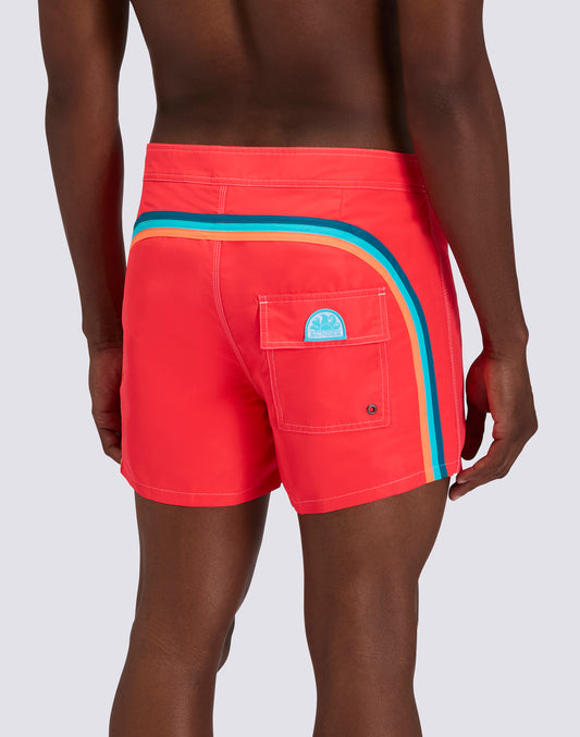 SHORT DE BAIN COURT TAILLE FIXE TAFFETA ICONIQUE