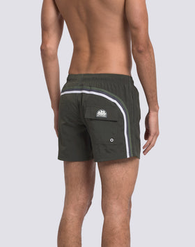 MAILLOT DE BAIN COURT TAILLE ÉLASTIQUÉE FROISSÉE