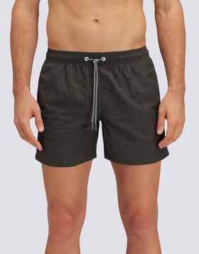 MAILLOT DE BAIN COURT TAILLE ÉLASTIQUÉE FROISSÉE