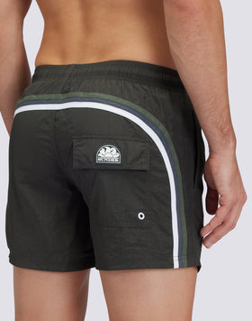 MAILLOT DE BAIN COURT TAILLE ÉLASTIQUÉE FROISSÉE