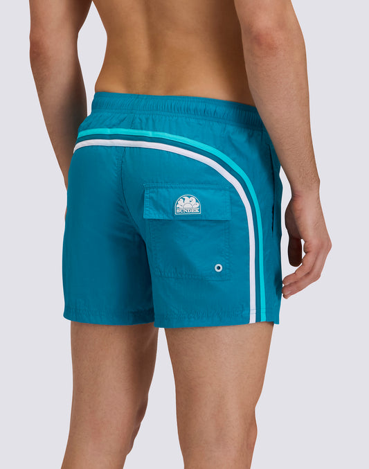 COSTUME DA BAGNO UOMO CORTO VITA ELASTICATA CRINKLED