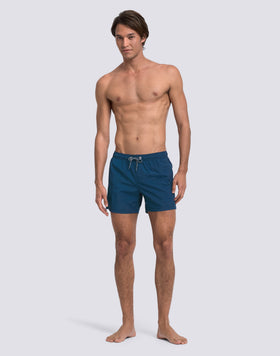 SHORT CRINKLED SWIM SHORTS WITH AN ELASTICATED WAISTBAND
