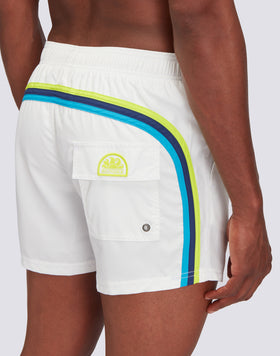 MAILLOT DE BAIN TAILLE COURTE ÉLASTIQUE POLYESTER RECYCLÉ REPREVE®