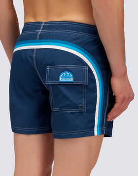 MAILLOT DE BAIN COURT TAILLE ÉLASTIQUE POLYESTER RECYCLÉ REPREVE®