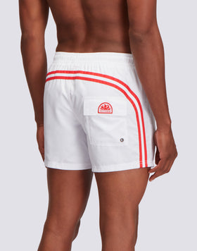MAILLOT DE BAIN TAILLE COURTE ÉLASTIQUÉE POLYESTER RECYCLÉ REPREVE® DRAPEAU JAPONAIS
