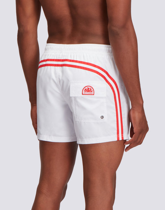 MAILLOT DE BAIN TAILLE COURTE ÉLASTIQUÉE POLYESTER RECYCLÉ REPREVE® DRAPEAU JAPONAIS