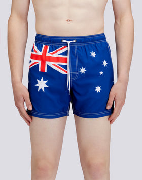 COSTUME DA BAGNO CORTO VITA ELASTICATA POLIESTERE RICICLATO REPREVE® BANDIERA AUSTRALIA