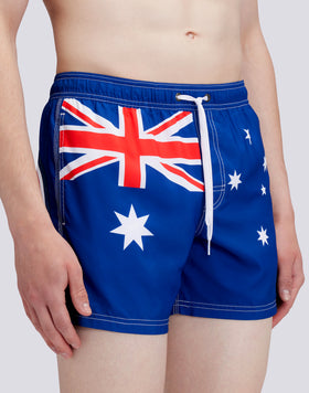 COSTUME DA BAGNO CORTO VITA ELASTICATA POLIESTERE RICICLATO REPREVE® BANDIERA AUSTRALIA