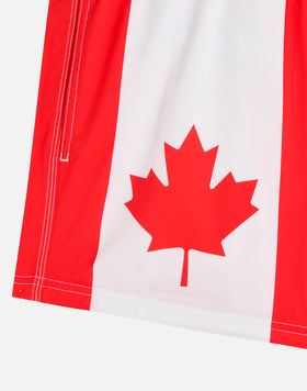 COSTUME DA BAGNO CORTO VITA ELASTICATA POLIESTERE RICICLATO REPREVE® BANDIERA CANADA