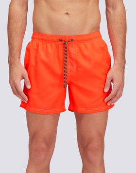 FLUO ELASTICATED WAIST RECYCLED POLYESTER REPREVE®  SWIMSHORT 