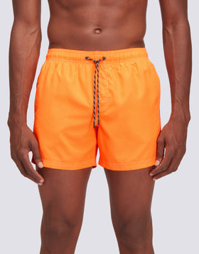 FLUO ELASTICATED WAIST RECYCLED POLYESTER REPREVE®  SWIMSHORT 