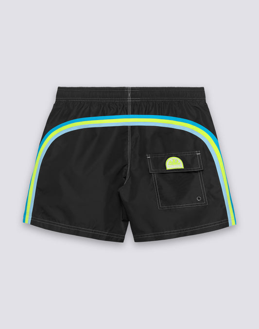 SHORT DE BAIN À TAILLE ÉLASTIQUE TAFFETA ICONIQUE