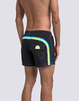 ICONIC TAFFETA SHORT SWIMSHORTS WITH ELASTIC WAIST 