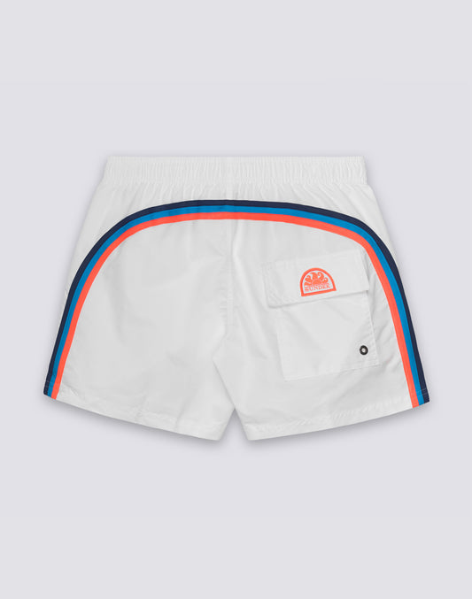 SHORT DE BAIN À TAILLE ÉLASTIQUE TAFFETA ICONIQUE