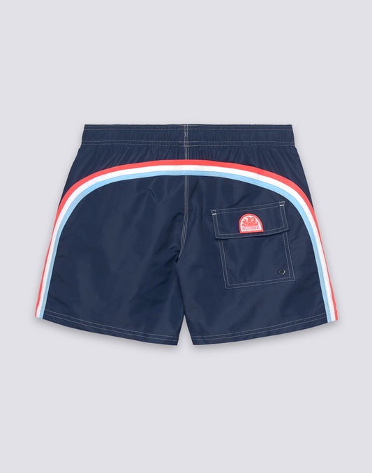 SHORT DE BAIN À TAILLE ÉLASTIQUE TAFFETA ICONIQUE