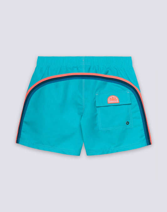 SHORT DE BAIN À TAILLE ÉLASTIQUE TAFFETA ICONIQUE