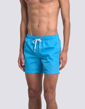 MAILLOT DE BAIN COURT TAILLE ÉLASTIQUÉE TAFFETAS ICONIQUE DRAPEAU ITALIEN