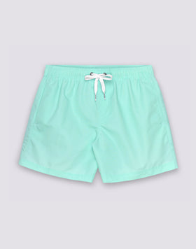 MAILLOT DE BAIN COURT EN TAFFETAS POUR HOMME À TAILLE ÉLASTIQUE 