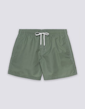 MAILLOT DE BAIN COURT EN TAFFETAS POUR HOMME À TAILLE ÉLASTIQUE