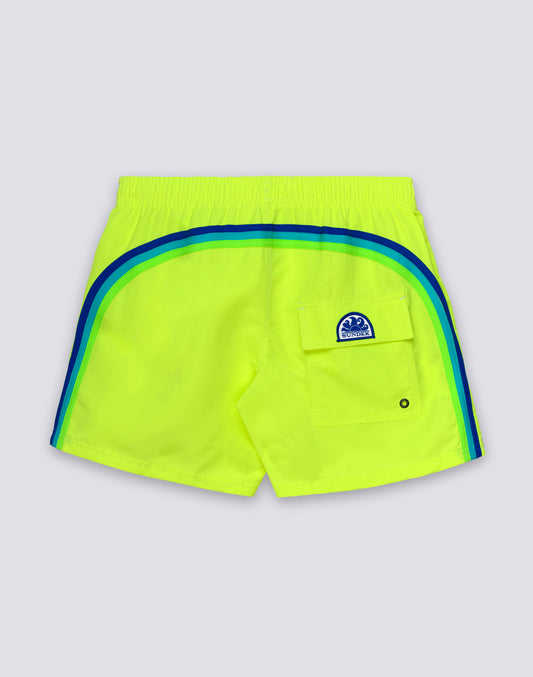 SHORT DE BAIN À TAILLE ÉLASTIQUE TAFFETA ICONIQUE