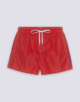 MAILLOT DE BAIN COURT EN TAFFETAS POUR HOMME À TAILLE ÉLASTIQUE