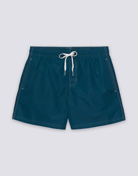 MAILLOT DE BAIN COURT EN TAFFETAS POUR HOMME À TAILLE ÉLASTIQUE E