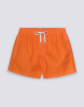 MAILLOT DE BAIN COURT EN TAFFETAS POUR HOMME, À TAILLE ÉLASTIQUE ET À L'EMBALLAGE ÉLASTIQUE