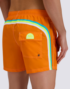 ICONIC TAFFETA MEN'S SHORT ELASTIC WAIST SWIMSHORTS