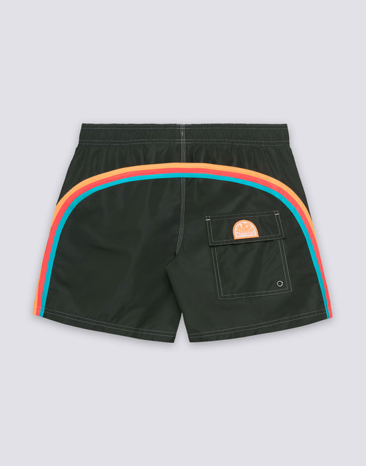 SHORT DE BAIN À TAILLE ÉLASTIQUE TAFFETA ICONIQUE