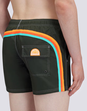 ICONIC TAFFETA SHORT SWIM SHORTS WITH AN ELASTICATED WAISTBAND