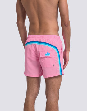 SHORT DE BAIN À TAILLE ÉLASTIQUE TAFFETA ICONIQUE