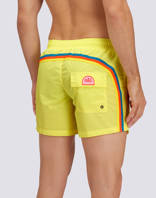 ICONIC TAFFETA SHORT SWIM SHORTS WITH AN ELASTICATED WAISTBAND