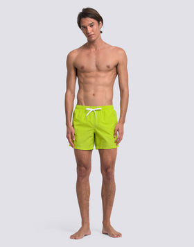 MAILLOT DE BAIN COURT EN TAFFETAS POUR HOMME, À TAILLE ÉLASTIQUE ET À L'EMBALLAGE ÉLASTIQUE