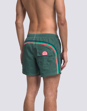 SHORT DE BAIN À TAILLE ÉLASTIQUE TAFFETA ICONIQUE