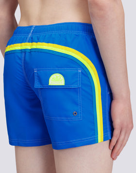 ICONIC TAFFETA SHORT SWIM SHORTS WITH AN ELASTICATED WAISTBAND