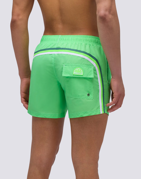 ICONIC TAFFETA SHORT SWIM SHORTS WITH AN ELASTICATED WAISTBAND