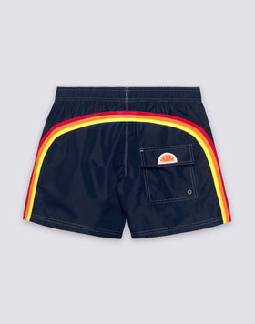 MAILLOT DE BAIN COURT EN TAFFETAS POUR HOMME, À TAILLE ÉLASTIQUE ET À L'EMBALLAGE ÉLASTIQUE