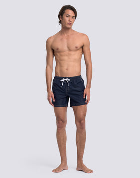 MAILLOT DE BAIN COURT EN TAFFETAS POUR HOMME, À TAILLE ÉLASTIQUE ET À L'EMBALLAGE ÉLASTIQUE